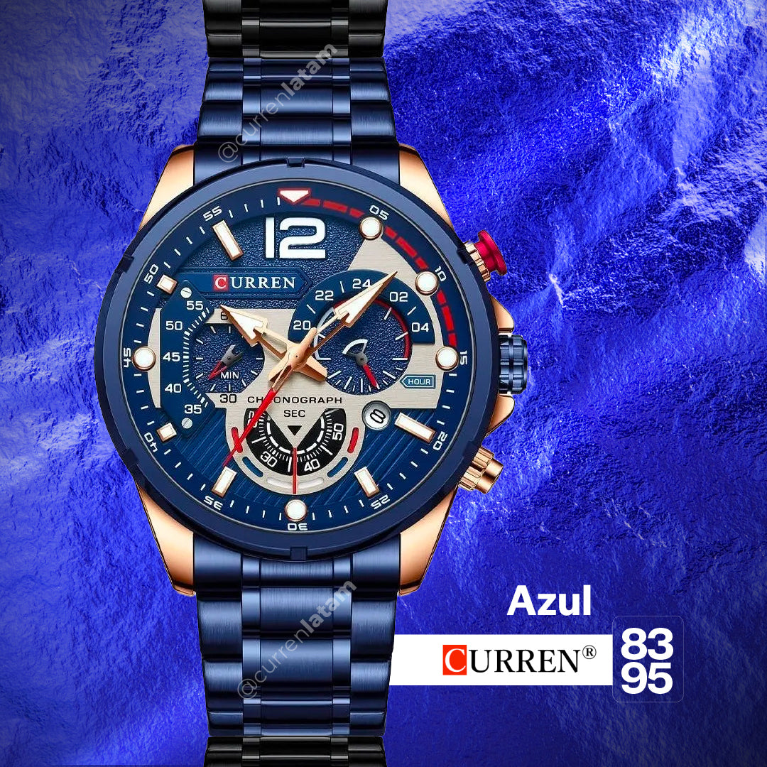 Reloj Curren 8395 Cronografos Acero Ino ¡Compra con la seguridad de recibirlo rápidamente y paga solo cuando tengas el producto o reloj en tus manos! ¡¡ENVÍO GRATIS!!