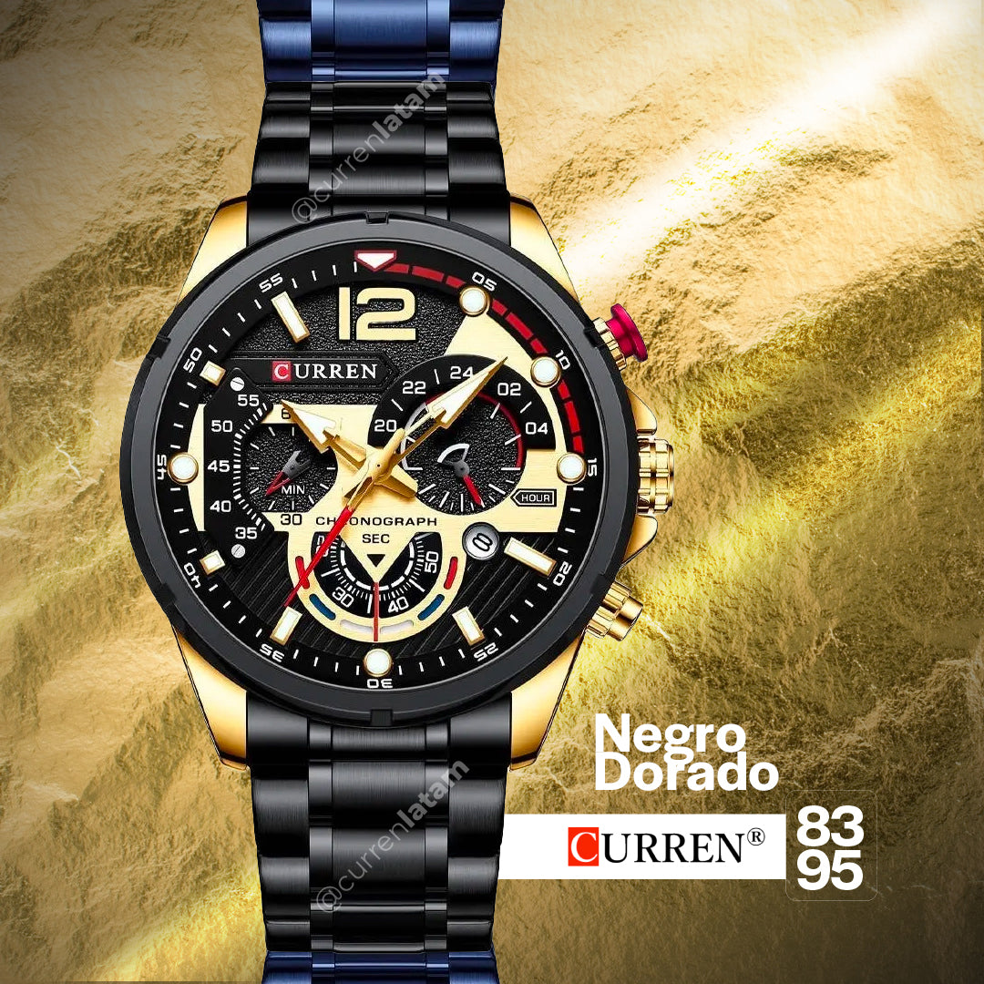 Reloj Curren 8395 Cronografos Acero Ino ¡Compra con la seguridad de recibirlo rápidamente y paga solo cuando tengas el producto o reloj en tus manos! ¡¡ENVÍO GRATIS!!
